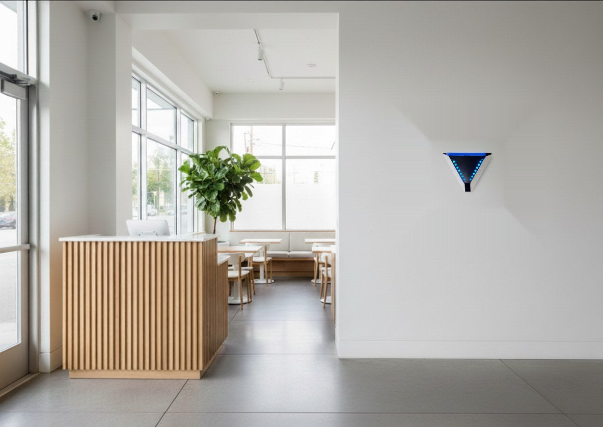 FLYghtDuo Delta mounted in a front-of-house area